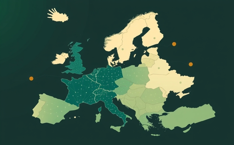 Illustratie van een beschermde Europese digitale werkruimte met privacy-first AI-architectuur